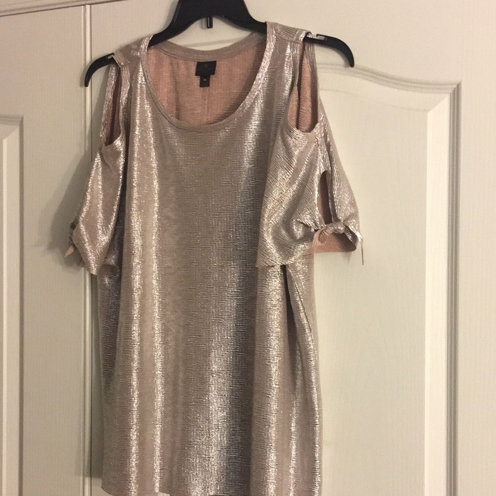 Dazzling cold shoulder blouse